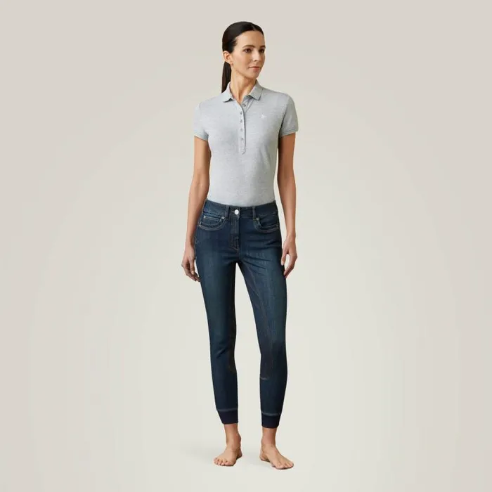 Women Pants and Shorts Ariat Halo Denim Full Seat Breech Marine Women Pants and Shorts Ariat Halo Denim Full Seat Breech Marine