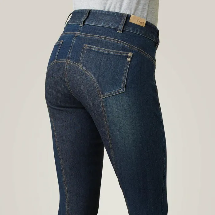 Women Pants and Shorts Ariat Halo Denim Full Seat Breech Marine Women Pants and Shorts Ariat Halo Denim Full Seat Breech Marine