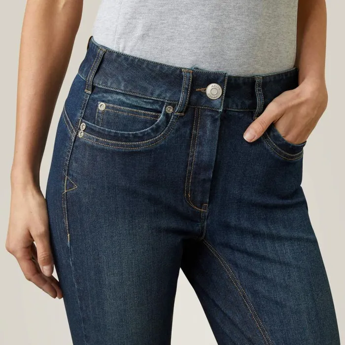 Women Pants and Shorts Ariat Halo Denim Full Seat Breech Marine Women Pants and Shorts Ariat Halo Denim Full Seat Breech Marine