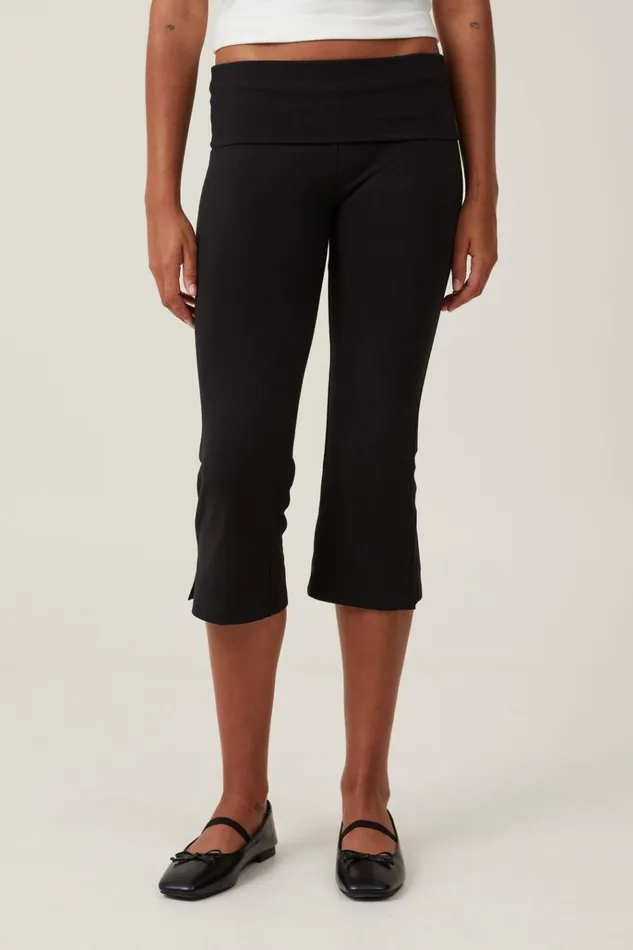 Women Pants Cotton On Bella Capri Black