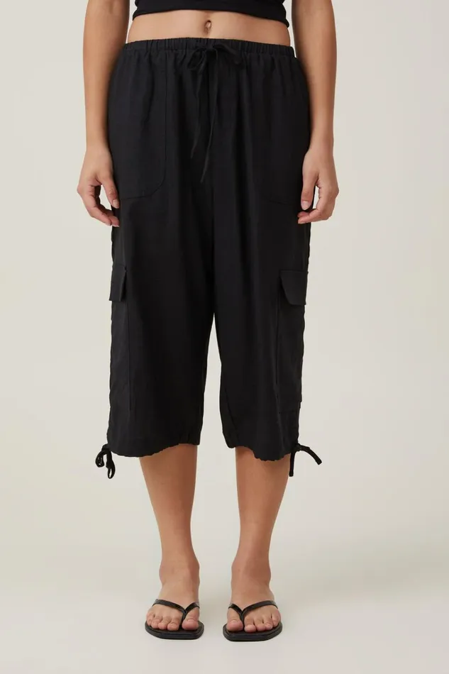 Women Pants Cotton On Haven Capri Pant Black