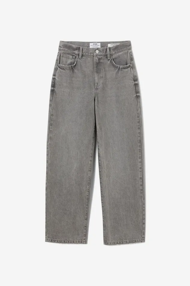 Women Pants Cotton On Loose Straight Jean Ash Grey Women Pants Cotton On Loose Straight Jean Ash Grey