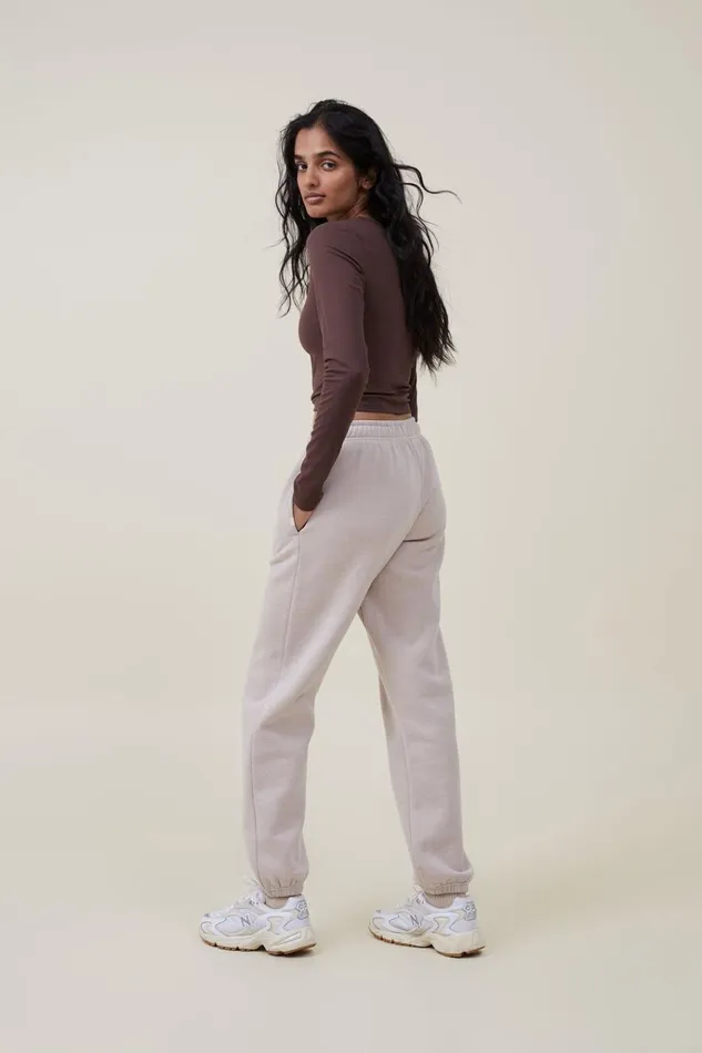 Women Pants Cotton On Plush Essential Gym Sweatpant Sesame Marle Women Pants Cotton On Plush Essential Gym Sweatpant Sesame Marle
