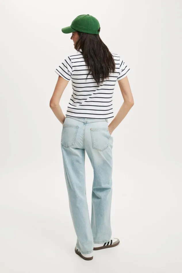 Women Pants Cotton On Slim Straight Jean Bondi Blue Rip Women Pants Cotton On Slim Straight Jean Bondi Blue Rip