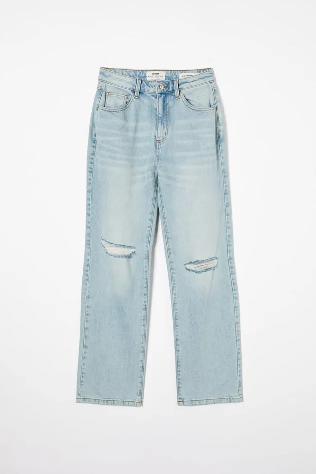 Women Pants Cotton On Slim Straight Jean Bondi Blue Rip Women Pants Cotton On Slim Straight Jean Bondi Blue Rip