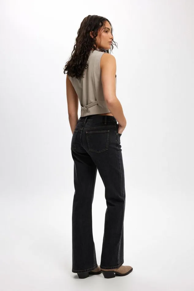 Women Pants Cotton On Stretch Bootcut Flare Jean Smokey Black Women Pants Cotton On Stretch Bootcut Flare Jean Smokey Black