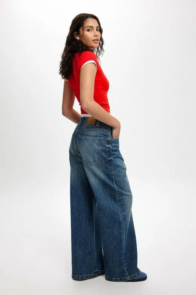 Women Pants Cotton On Super Baggy Jean Blue Dusk Women Pants Cotton On Super Baggy Jean Blue Dusk
