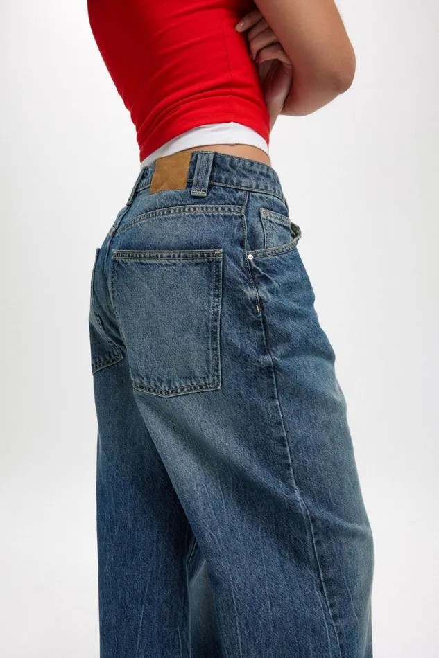 Women Pants Cotton On Super Baggy Jean Blue Dusk Women Pants Cotton On Super Baggy Jean Blue Dusk