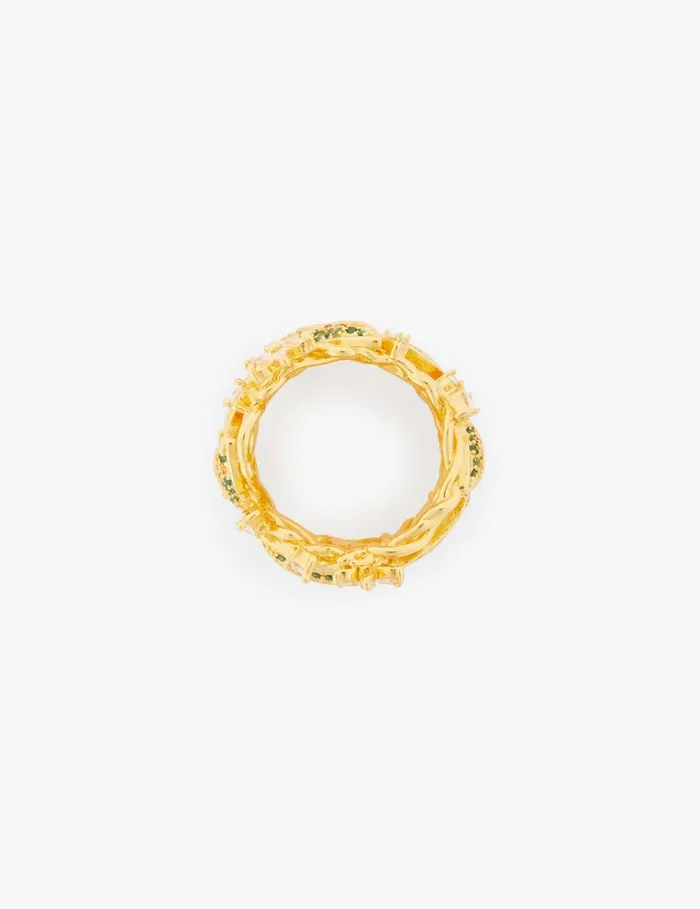 Women Rings Zimmermann Bloom Band Ring Goldgreen