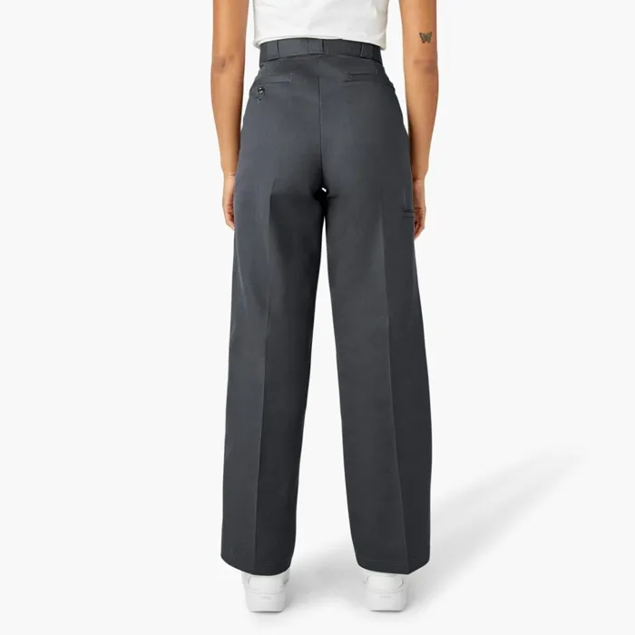 Womens Loose Fit Double Knee Work Pants Charcoal Gray Charcoal Gray ch Women Dickies Double Knee