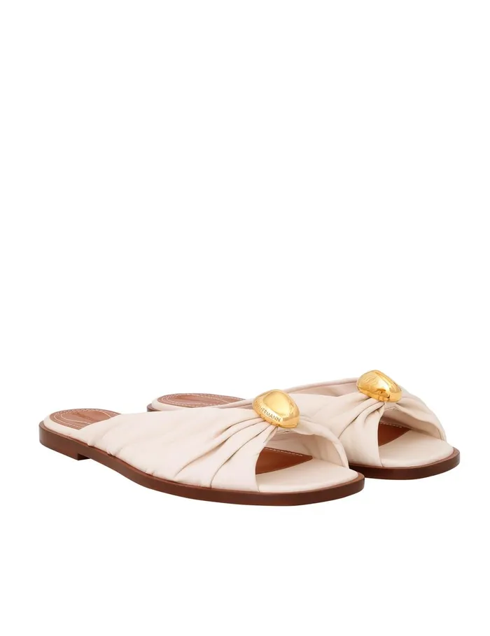 Women Sandals Zimmermann Gleam Slide Vanilla