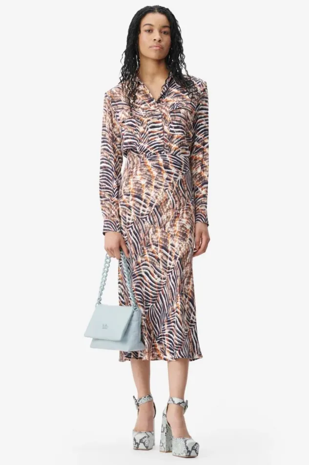 Women Shirts and Blouses Lala Berlin Blouse Bemar Viscose Zebra Shibori Women Shirts and Blouses Lala Berlin Blouse Bemar Viscose Zebra Shibori