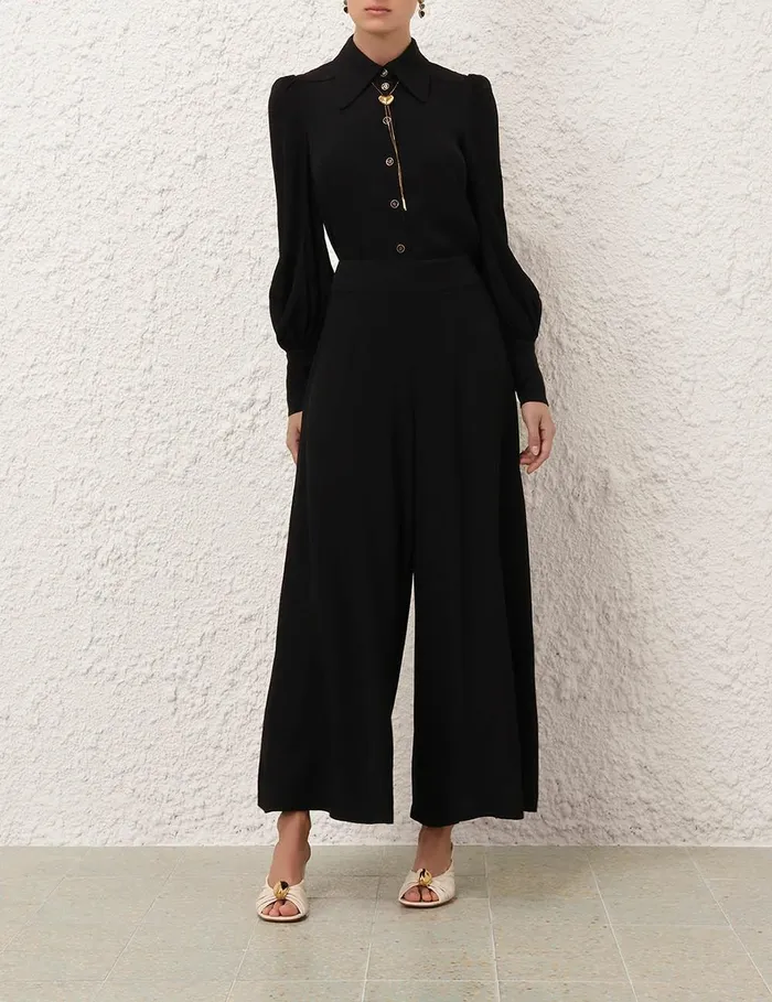 Women Shorts and Pants Zimmermann Culotte Black