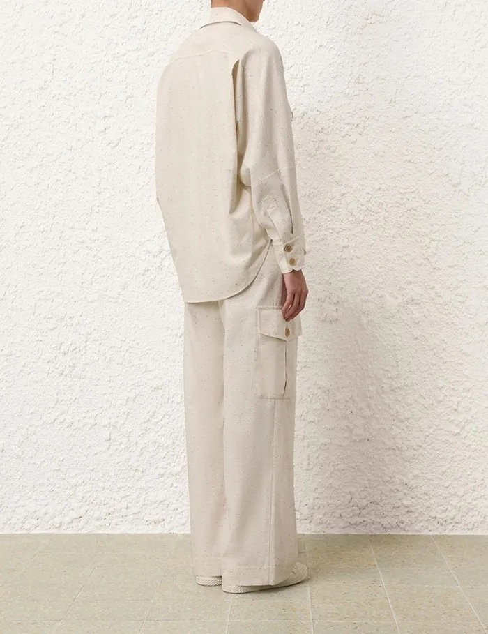Women Shorts and Pants Zimmermann Illustration Utility Pant Melange