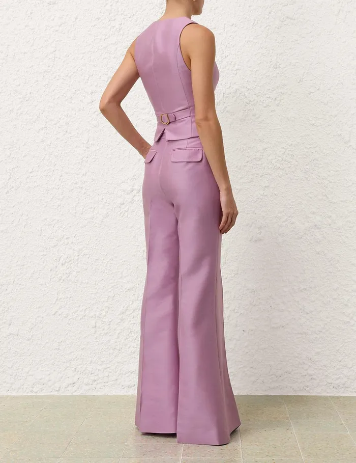 Women Shorts and Pants Zimmermann Illustration Wide Leg Pant Lilac