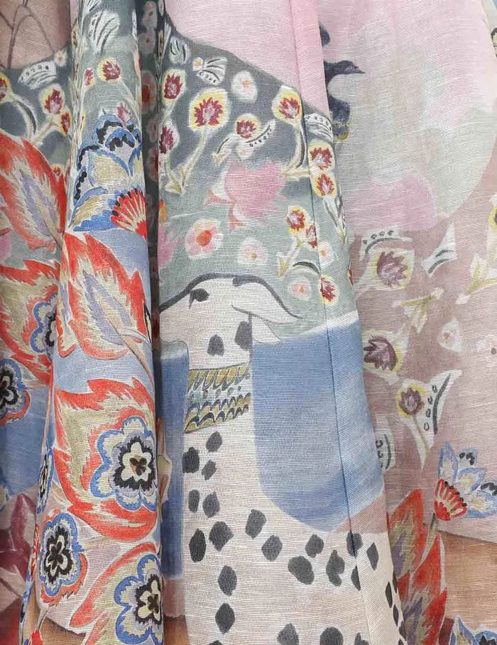 Women Skirts Zimmermann Illustration Godet Skirt Eden Garden