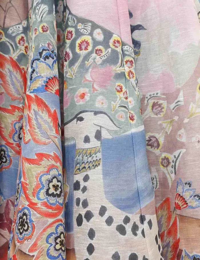 Women Skirts Zimmermann Illustration Godet Skirt Eden Garden