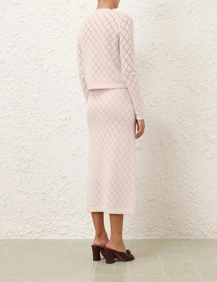 Women Skirts Zimmermann Illustration Pointelle Skirt Blush