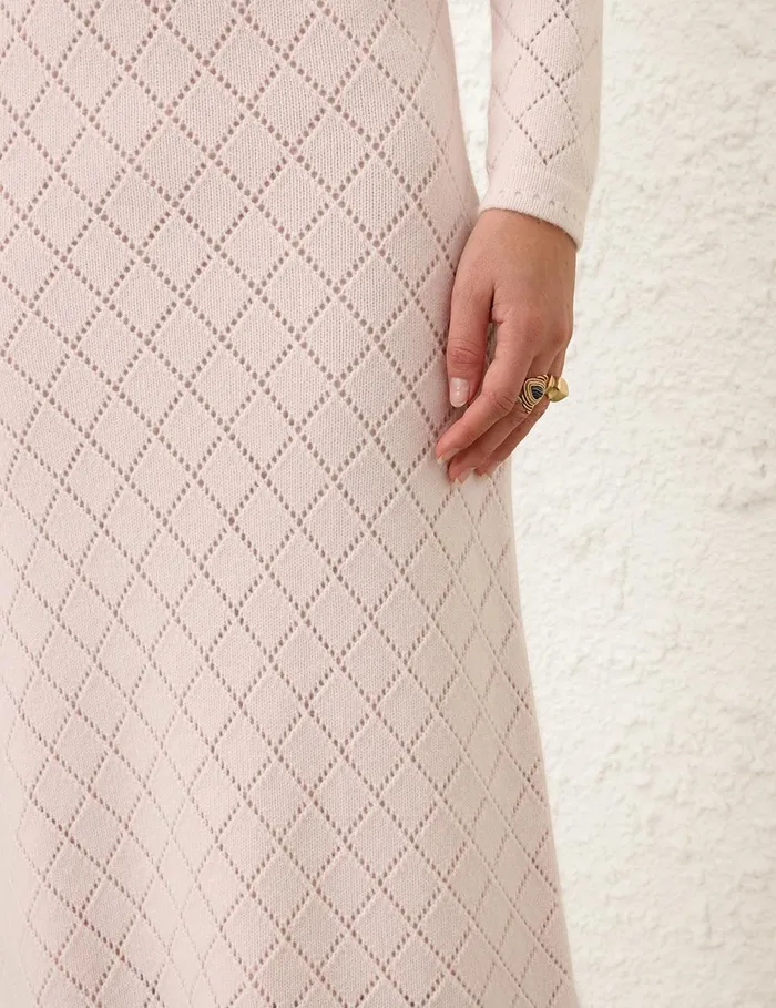 Women Skirts Zimmermann Illustration Pointelle Skirt Blush