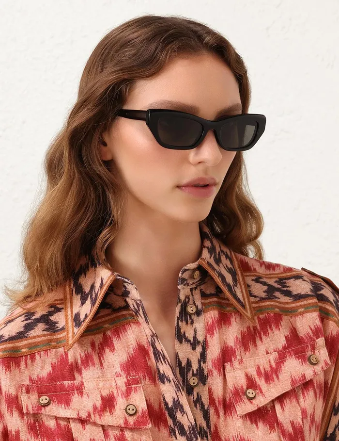 Women Sunglasses Zimmermann Liv Square Black