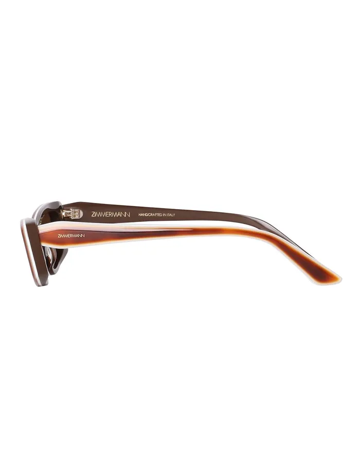 Women Sunglasses Zimmermann Uptempo Cat Eye Havana
