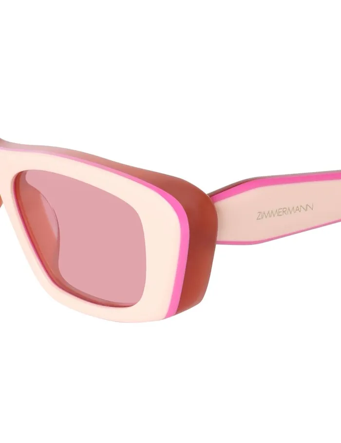Women Sunglasses Zimmermann Uptempo Cat Eye Pink
