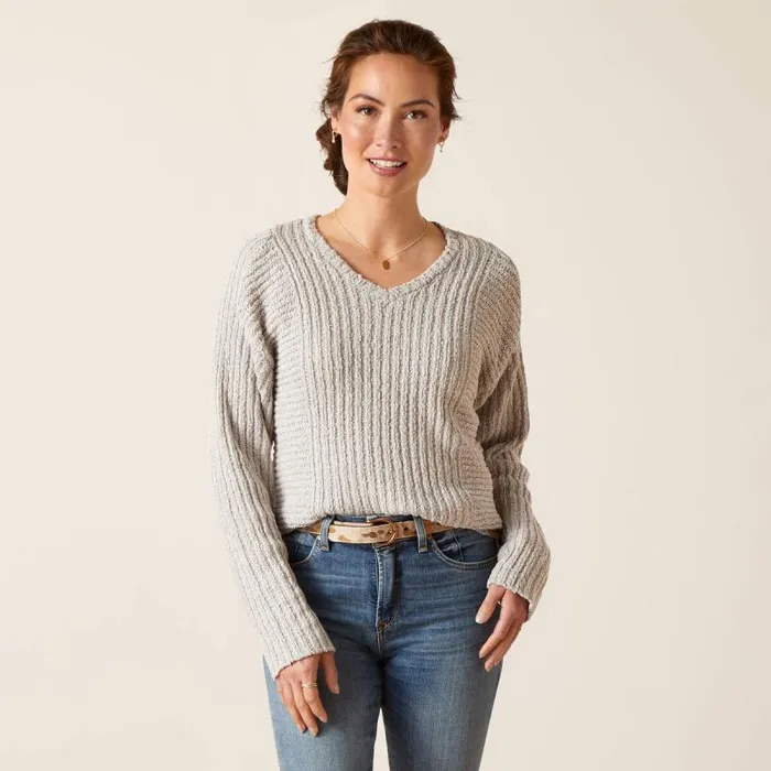 Women Sweaters and Cardigans Ariat Daneway Sweater Heather Grey