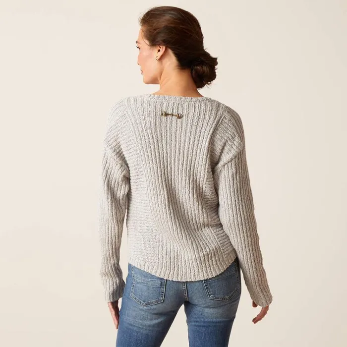 Women Sweaters and Cardigans Ariat Daneway Sweater Heather Grey