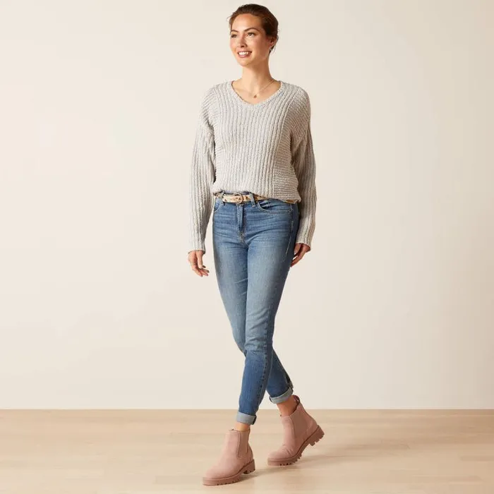 Women Sweaters and Cardigans Ariat Daneway Sweater Heather Grey