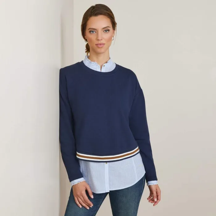 Women Sweaters and Cardigans Ariat Pacifica Sweatshirt Navy