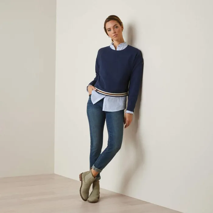 Women Sweaters and Cardigans Ariat Pacifica Sweatshirt Navy