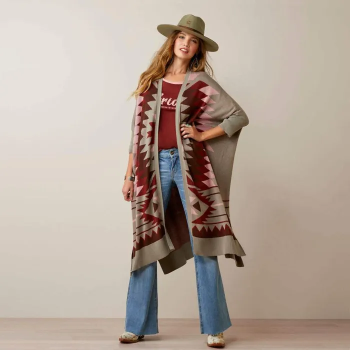 Women Sweaters and Cardigans Ariat Serape Style Cardigan Multi