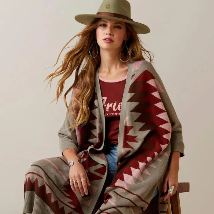Women Sweaters and Cardigans Ariat Serape Style Cardigan Multi