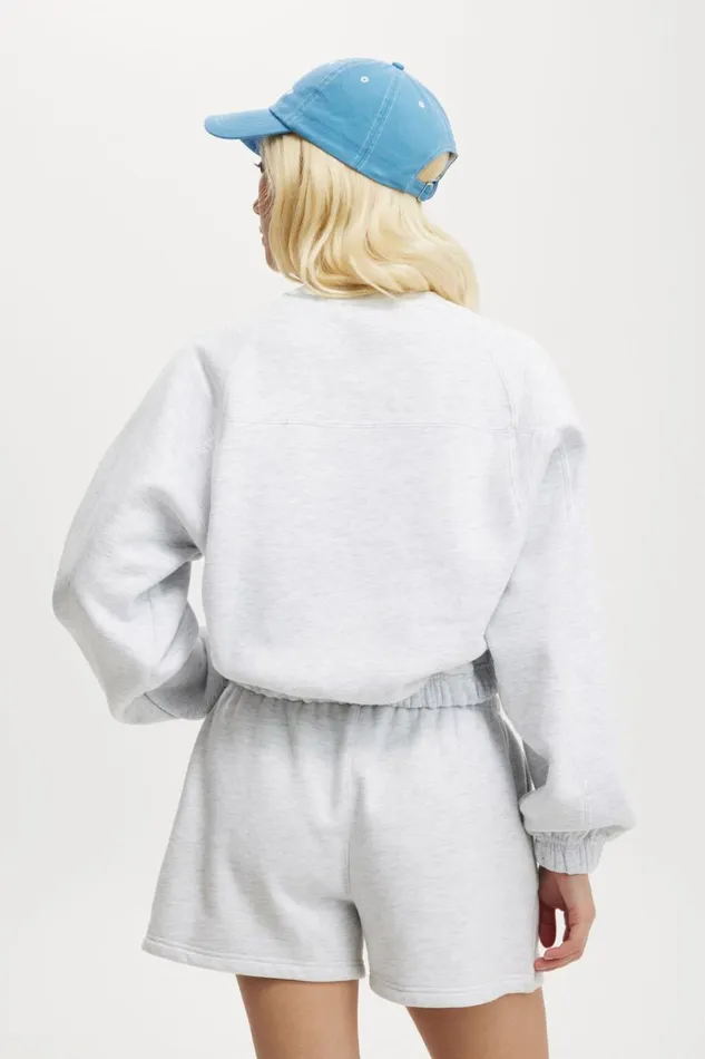 Women Sweats and Hoodies Cotton On Plush Saddle Sleeve Jumper Cloudy Grey Marle Women Sweats and Hoodies Cotton On Plush Saddle Sleeve Jumper Cloudy Grey Marle