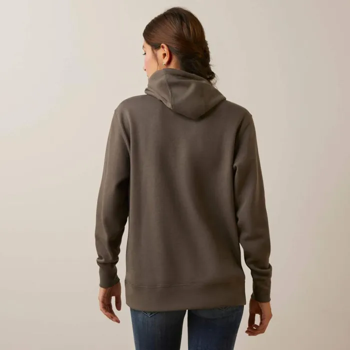 Women Sweatshirts and Hoodies Ariat REAL Thunderbird Hoodie Banyan Bark Women Sweatshirts and Hoodies Ariat REAL Thunderbird Hoodie Banyan Bark