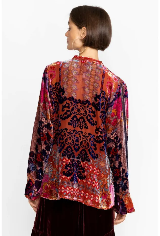 Women Syriah Burnout Enta Blouse Multi Johnny Was Tops
