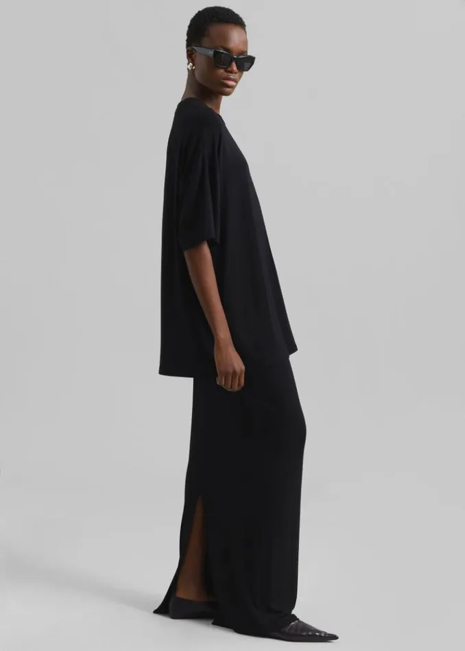 Women The Frankie Shop Ella Maxi Skirt 8211 Black Black