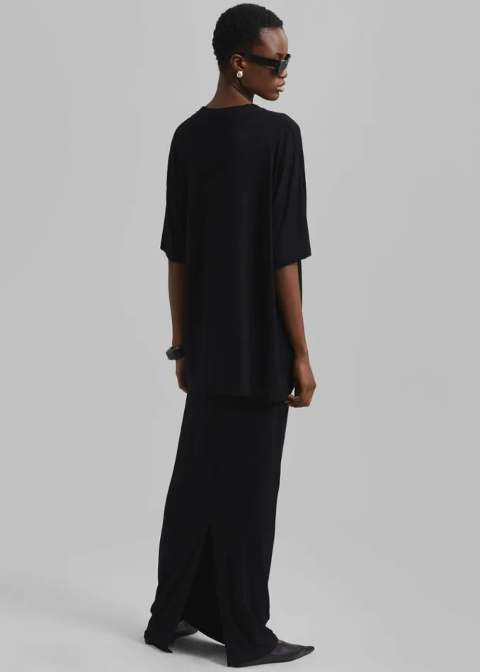 Women The Frankie Shop Ella Maxi Skirt 8211 Black Black