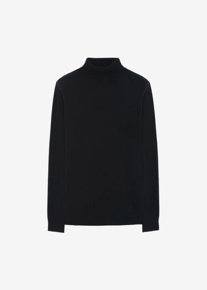 Women The Frankie Shop Emilia Mini Padded Sweater Dress 8211 Black Black
