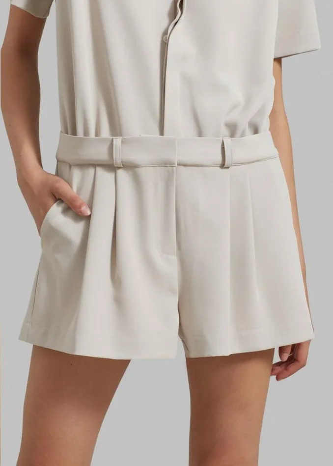 Women The Frankie Shop Faith Romper 8211 Beige Beige