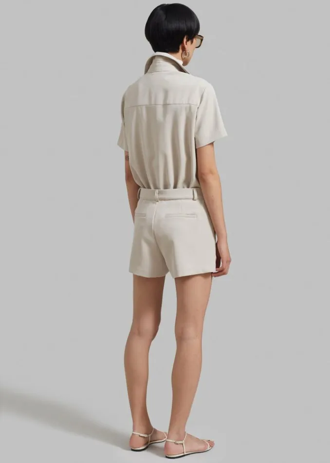 Women The Frankie Shop Faith Romper 8211 Beige Beige