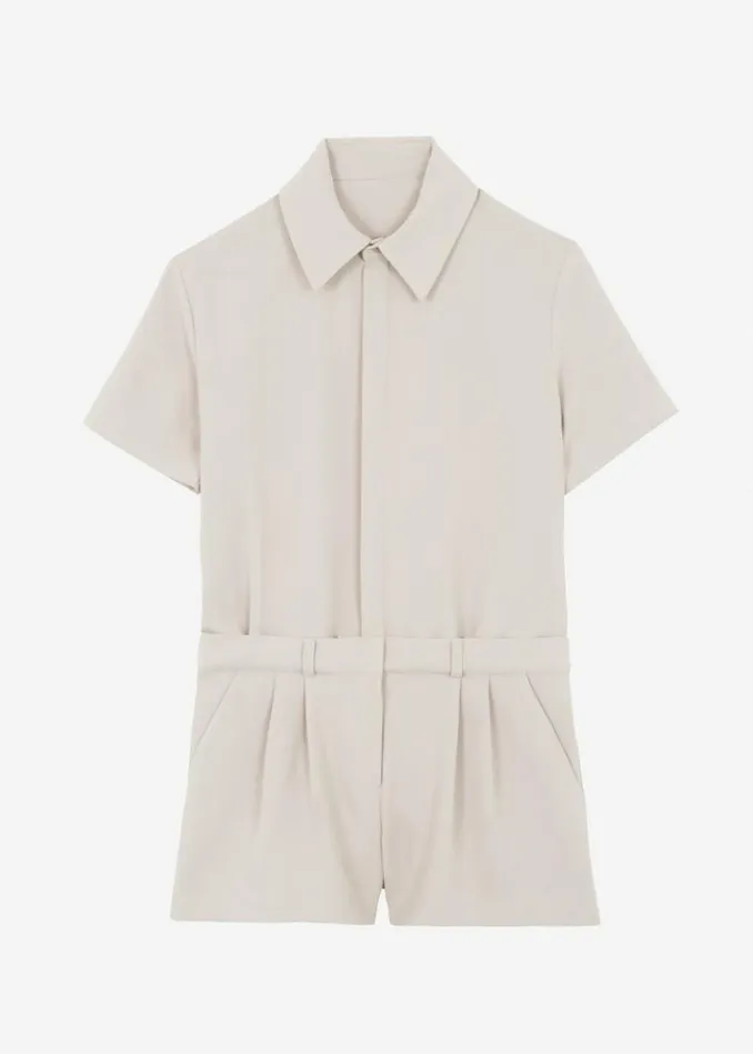 Women The Frankie Shop Faith Romper 8211 Beige Beige