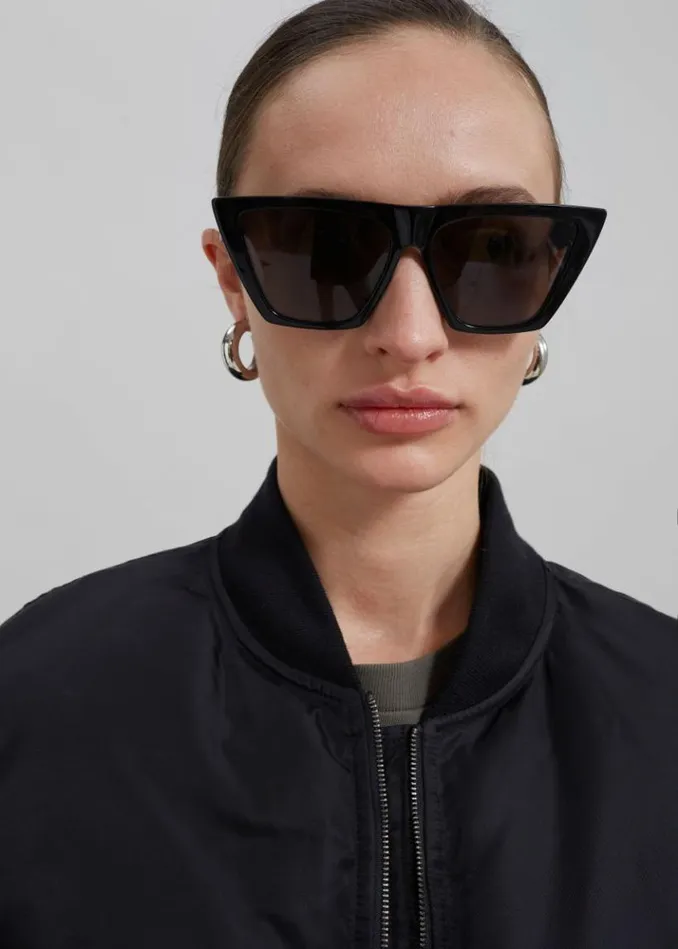 Women The Frankie Shop Houghton Cropped Bomber 8211 Black Black