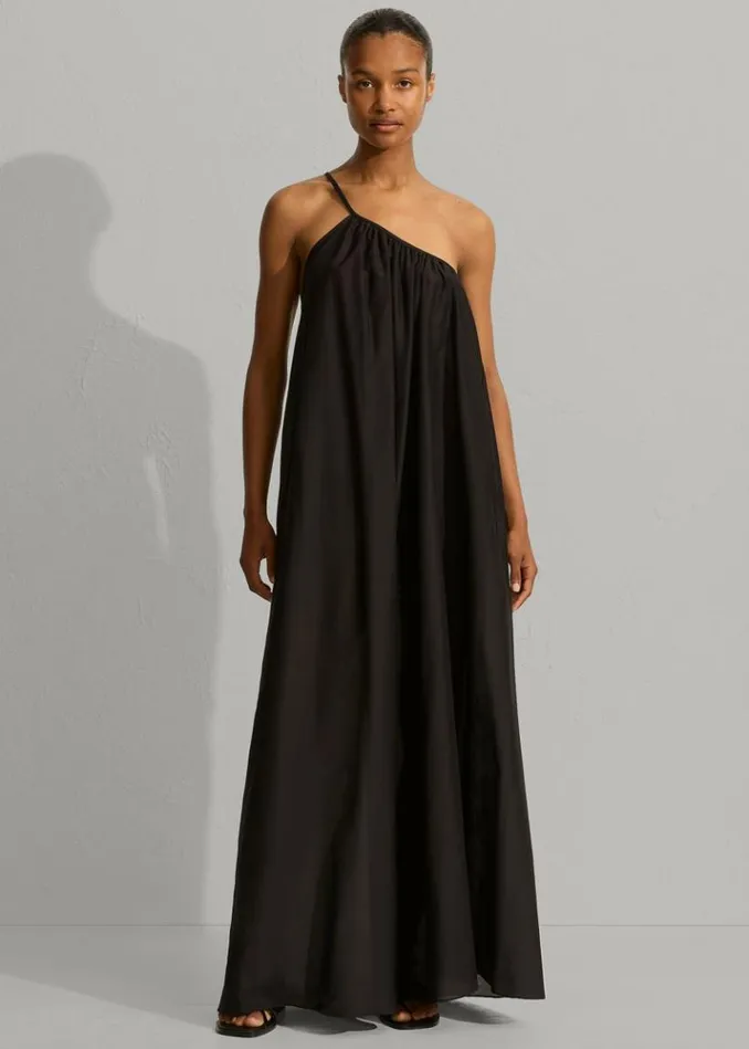 Women The Frankie Shop Matteau Voluminous One Shoulder Dress 8211 Black Black