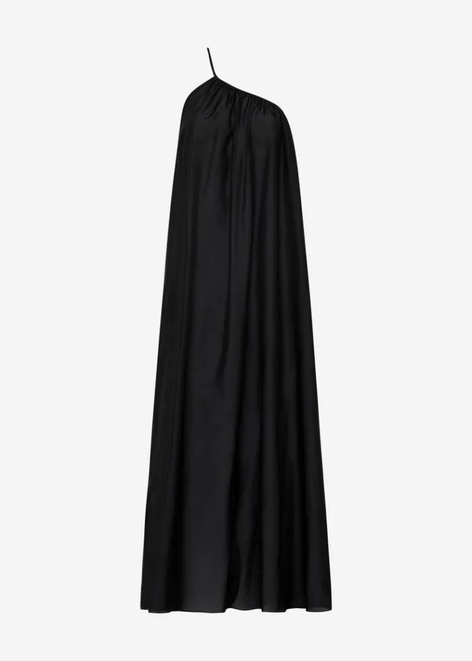 Women The Frankie Shop Matteau Voluminous One Shoulder Dress 8211 Black Black