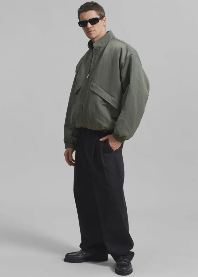 Women The Frankie Shop Seth Oversized Jacket 8211 Khaki Khaki