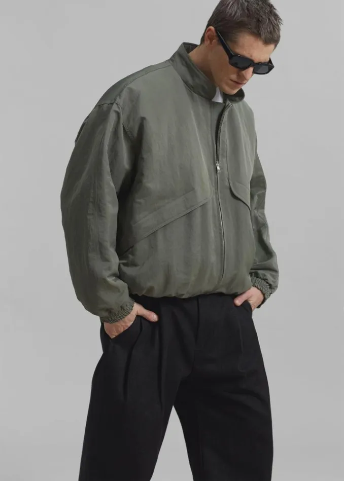 Women The Frankie Shop Seth Oversized Jacket 8211 Khaki Khaki