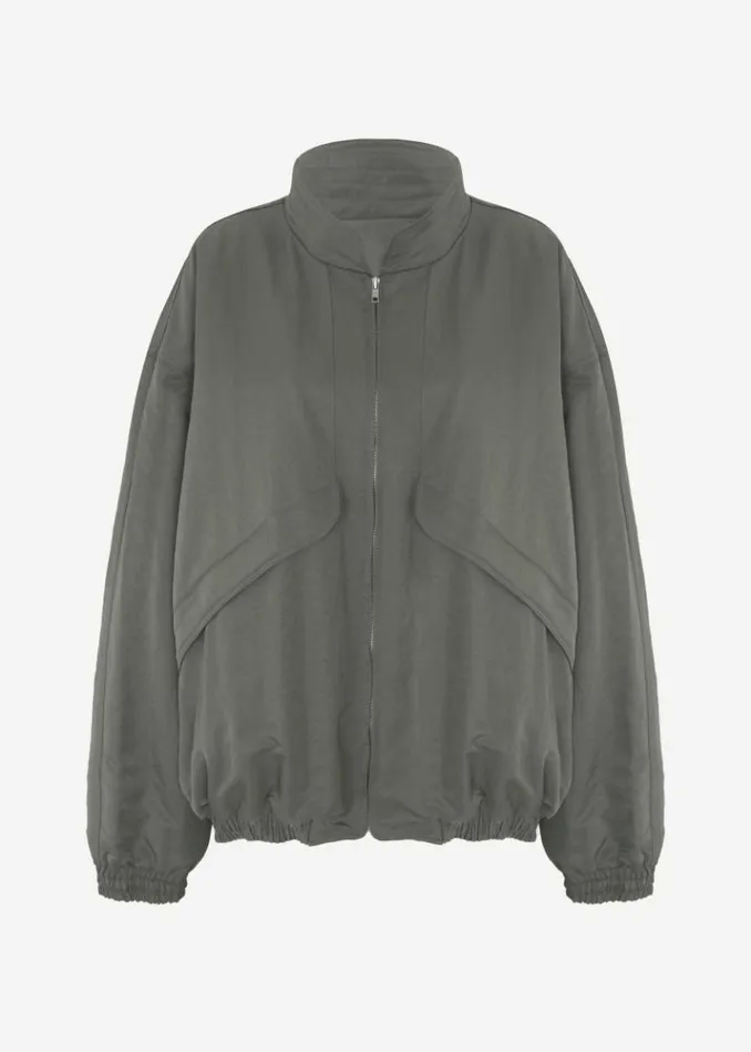 Women The Frankie Shop Seth Oversized Jacket 8211 Khaki Khaki