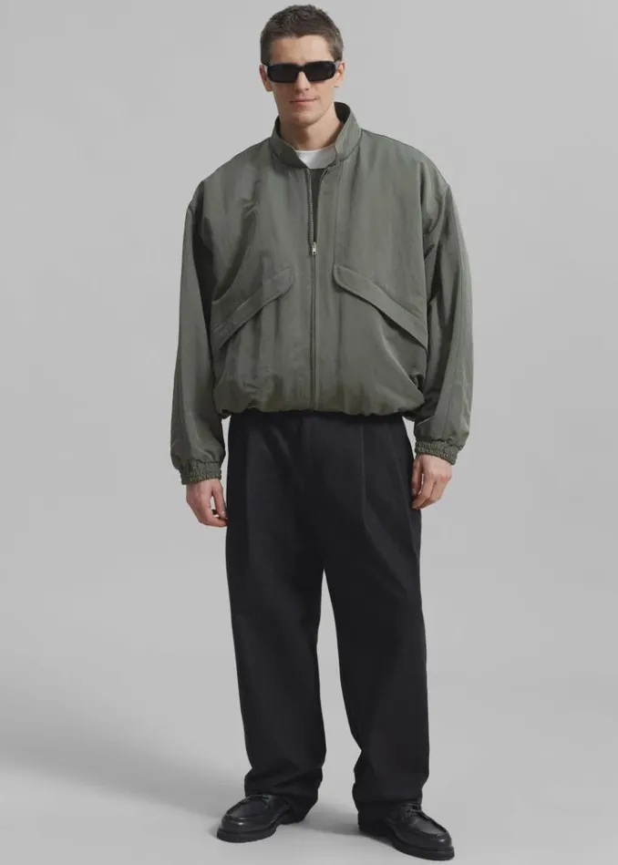 Women The Frankie Shop Seth Oversized Jacket 8211 Khaki Khaki