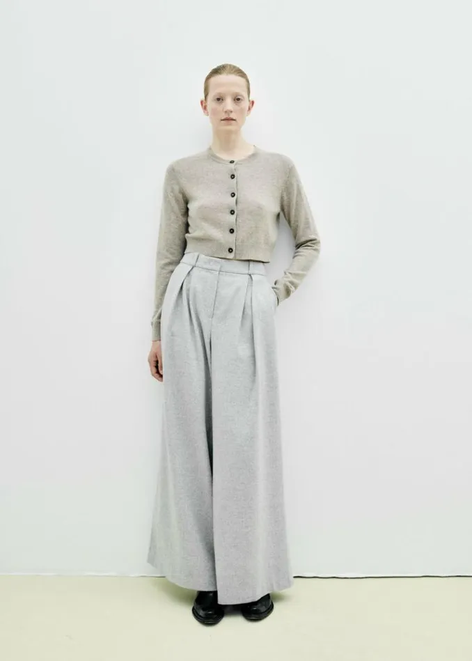 Women The Frankie Shop The Garment Trento Pants 8211 Heather Grey Herringbone Heather Grey Herringbone
